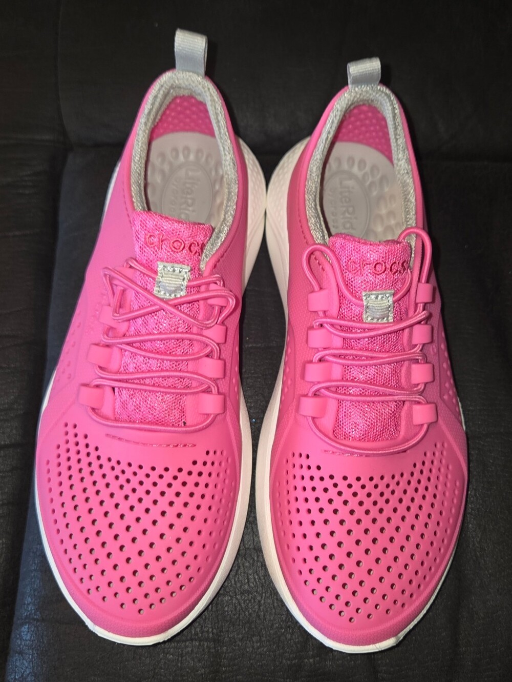 CROCS Women’s Pink LiteRide Athletic Slip-On Sneakers